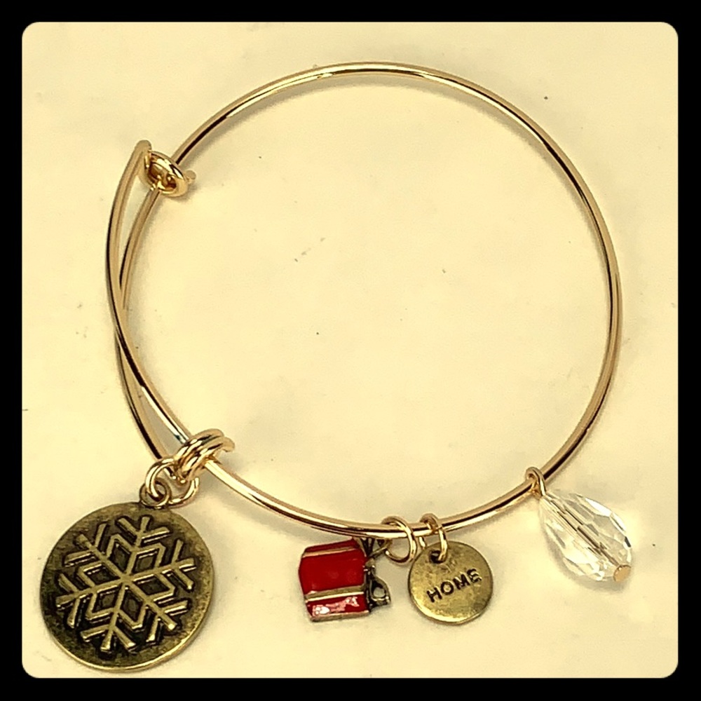Happy Holidays Adjustable Bangle
